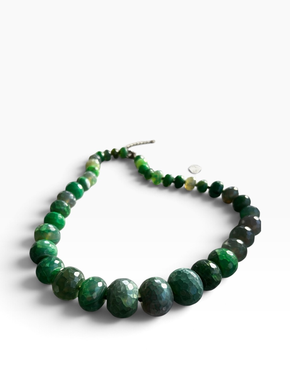 Stunning AphOrism Green Beaded Necklace
